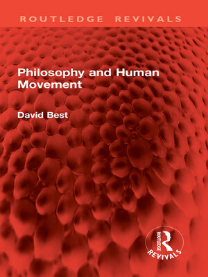 cover image of Philosophy and Human Movement